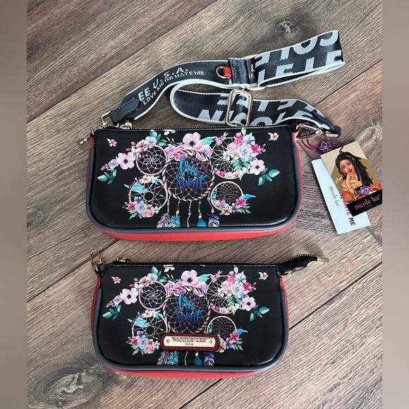 Nicole Lee Dream of All Colors Versatile 2-in-1 Crossbody Vegan Leather Purse - Picture 9 of 13